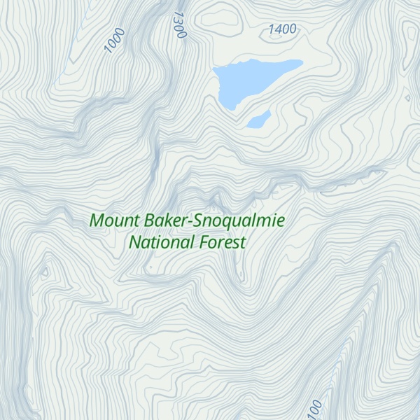 Map of Stillaguamish Peak