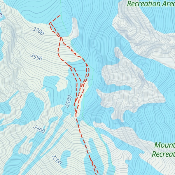 Map of Pikers Peak