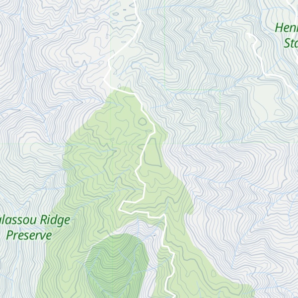 Map of Palassou Ridge
