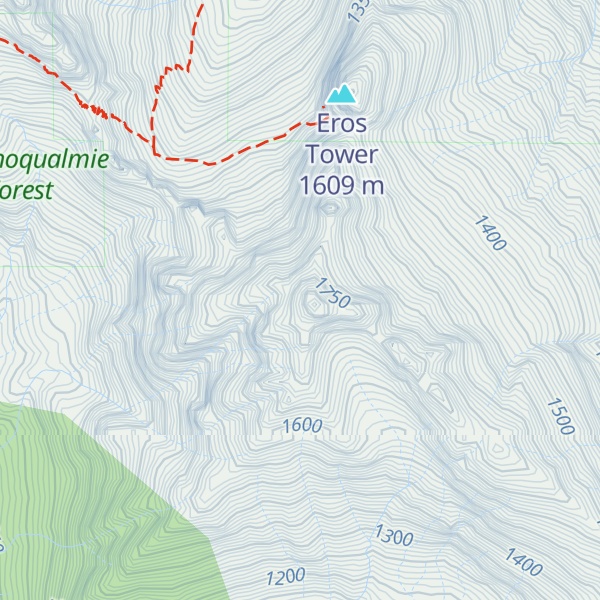 Map of Morning Star Peak
