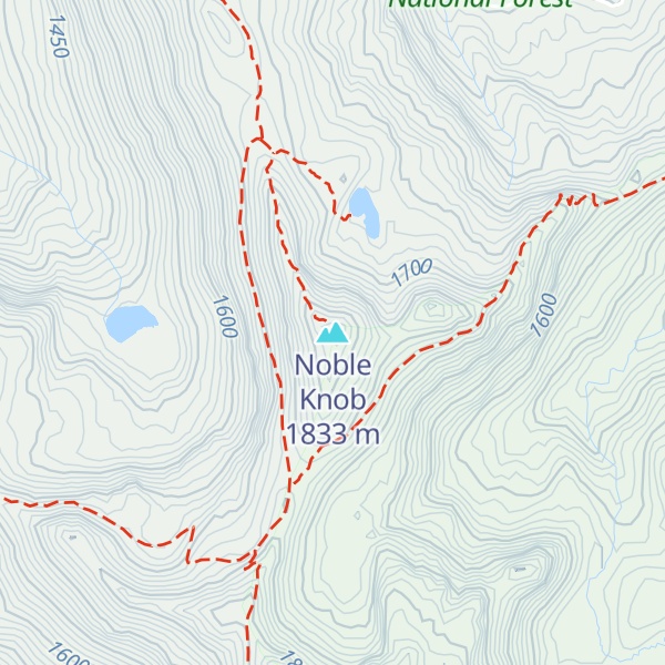 Map of Noble Knob
