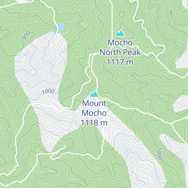 Map of Mount Mocho