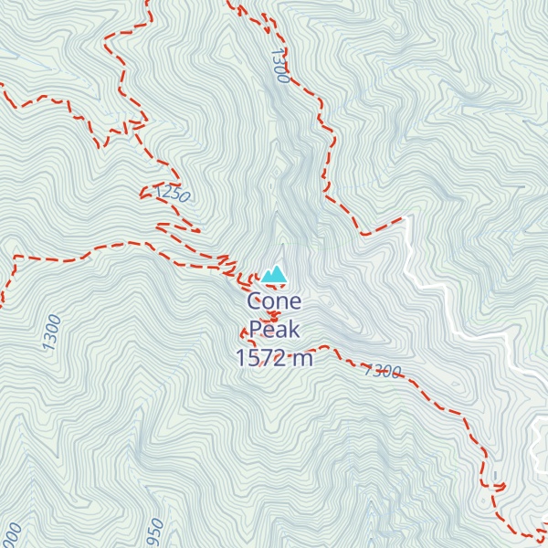 Map of Cone Peak