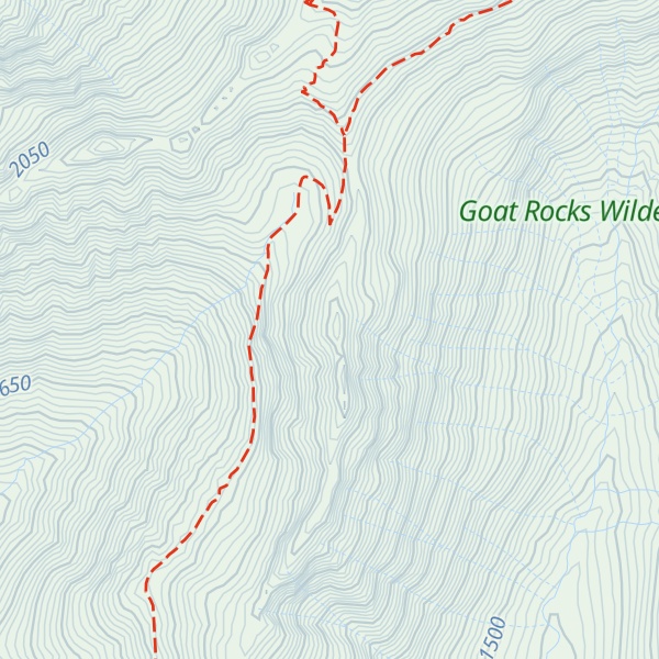 Map of North Goat Ridge