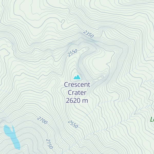 Map of Crescent Crater