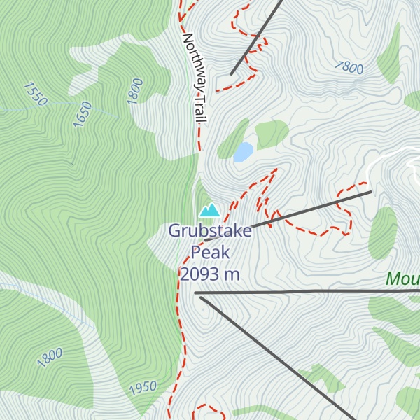 Map of Grubstake Peak