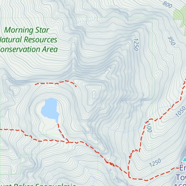 Map of Sperry Peak