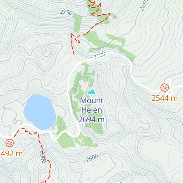 Map of Mount Helen