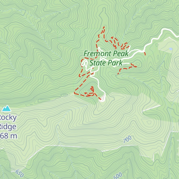 Map of Fremont Peak