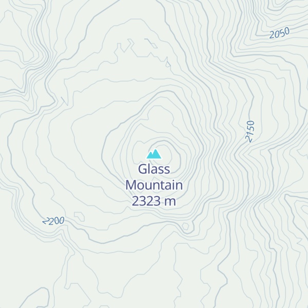 Map of Glass Mountain