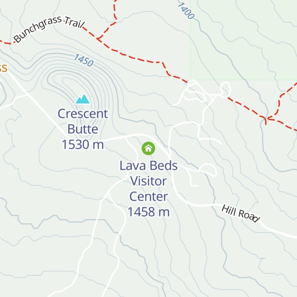 Map of Lava Beds Visitor Center