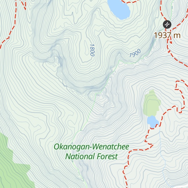 Map of Chinook Peak