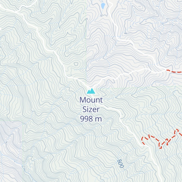 Map of Mount Sizer