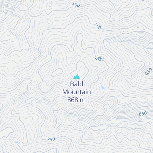 Map of Bald Mountain