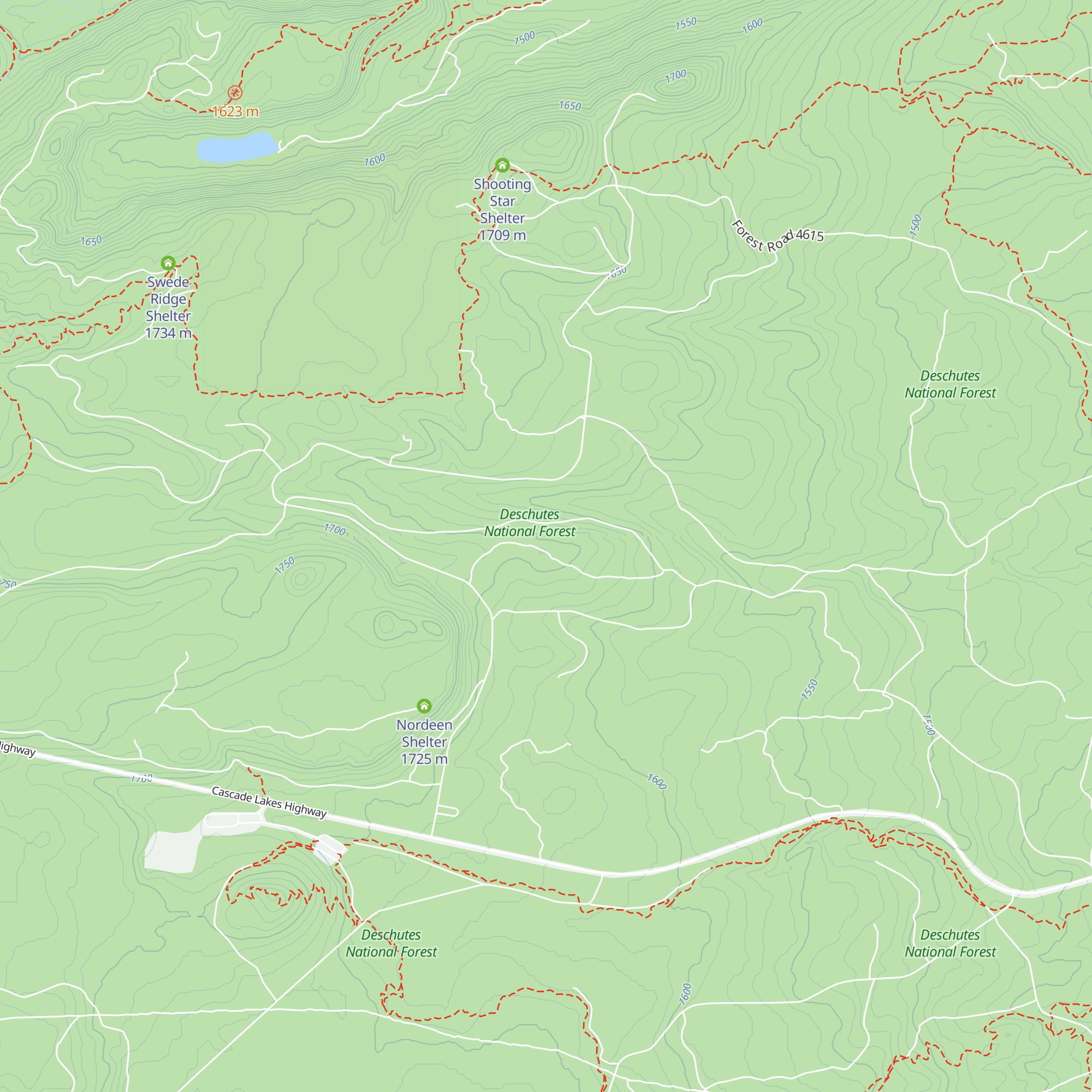 Meissner Shelter map