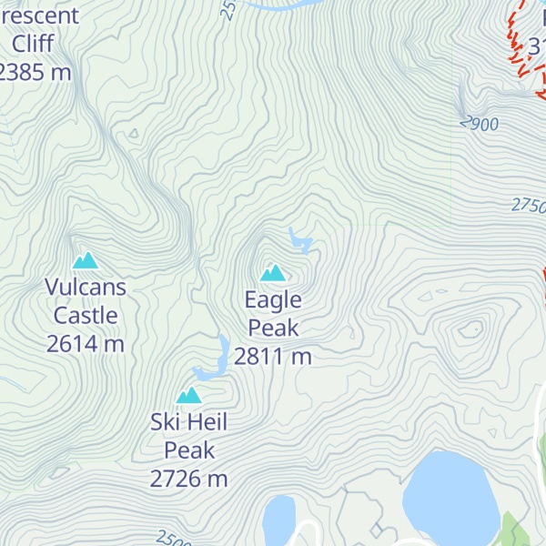 Map of Eagle Peak