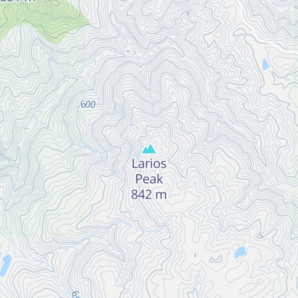 Map of Larios Peak