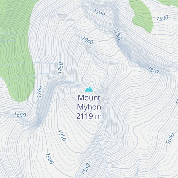 Map of Mount Myhon