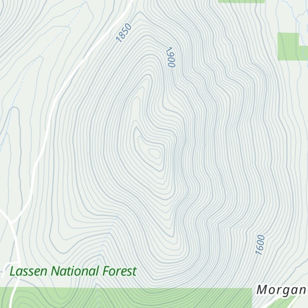 Map of Morgan Mountain
