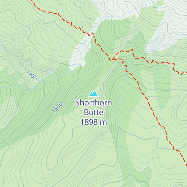 Map of Shorthorn Butte