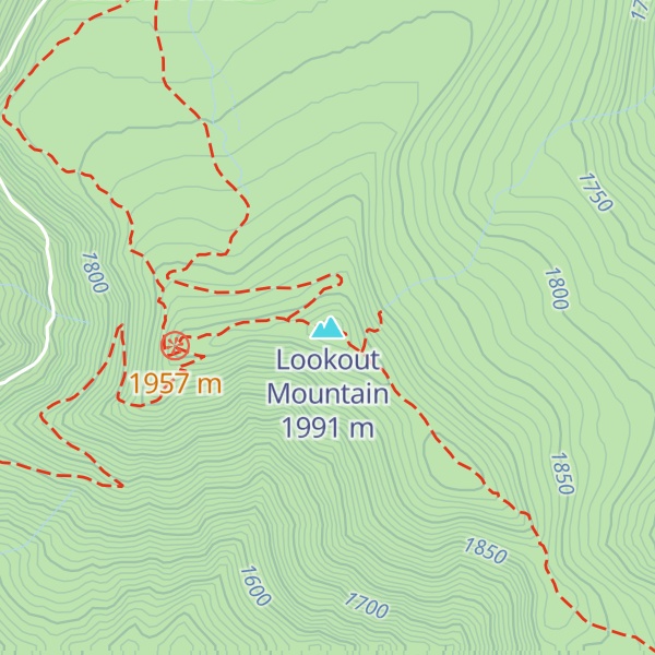 Map of Lookout Mountain