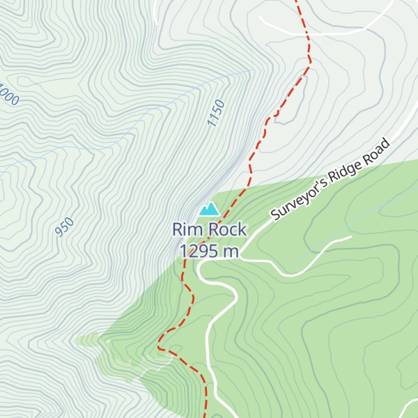Map of Rim Rock