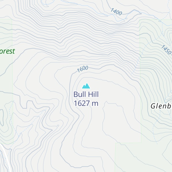 Map of Bull Hill