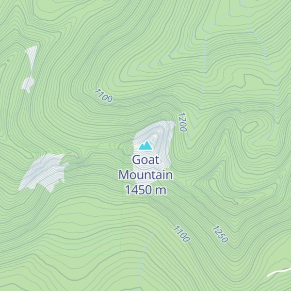 Map of Goat Mountain