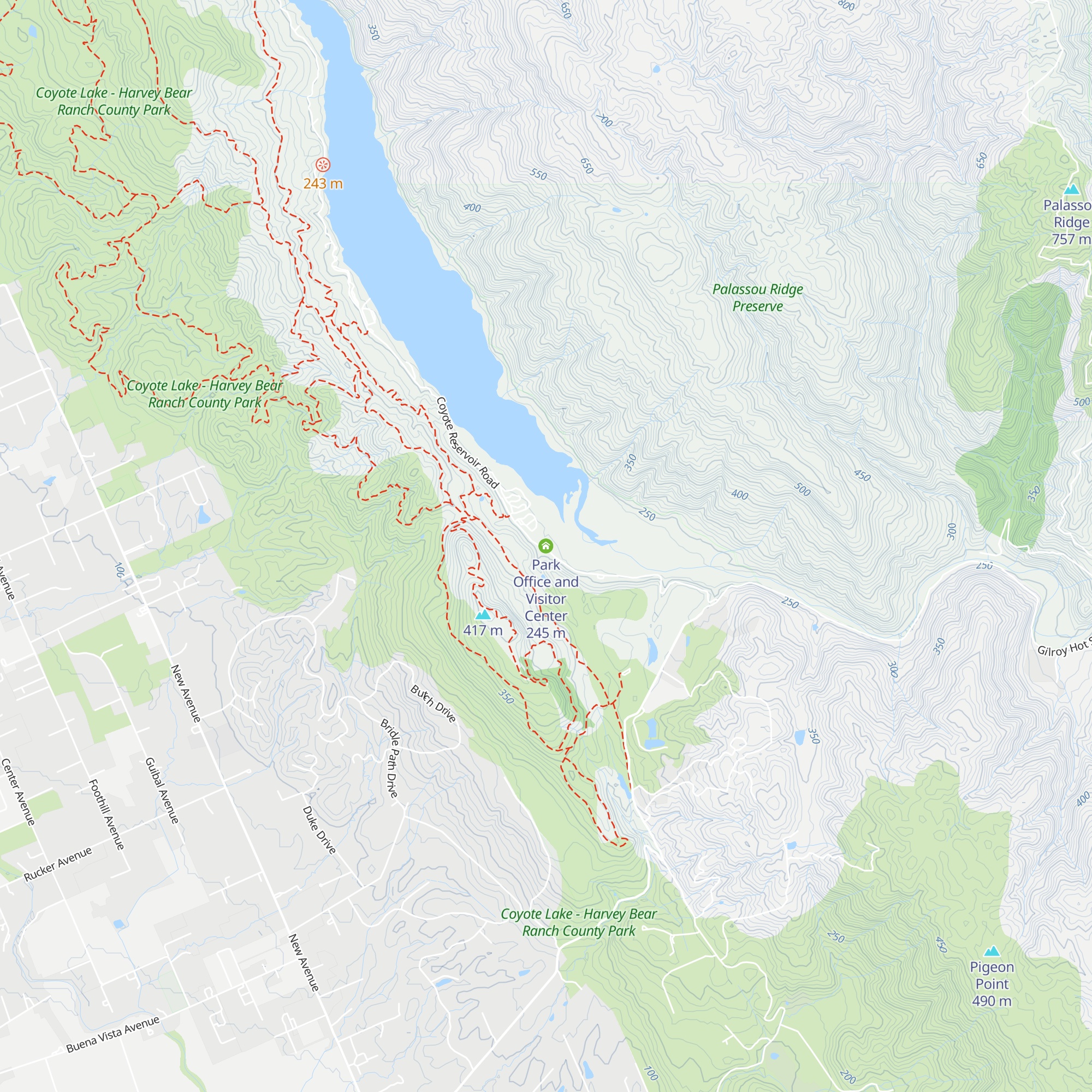 Park Office and Visitor Center map