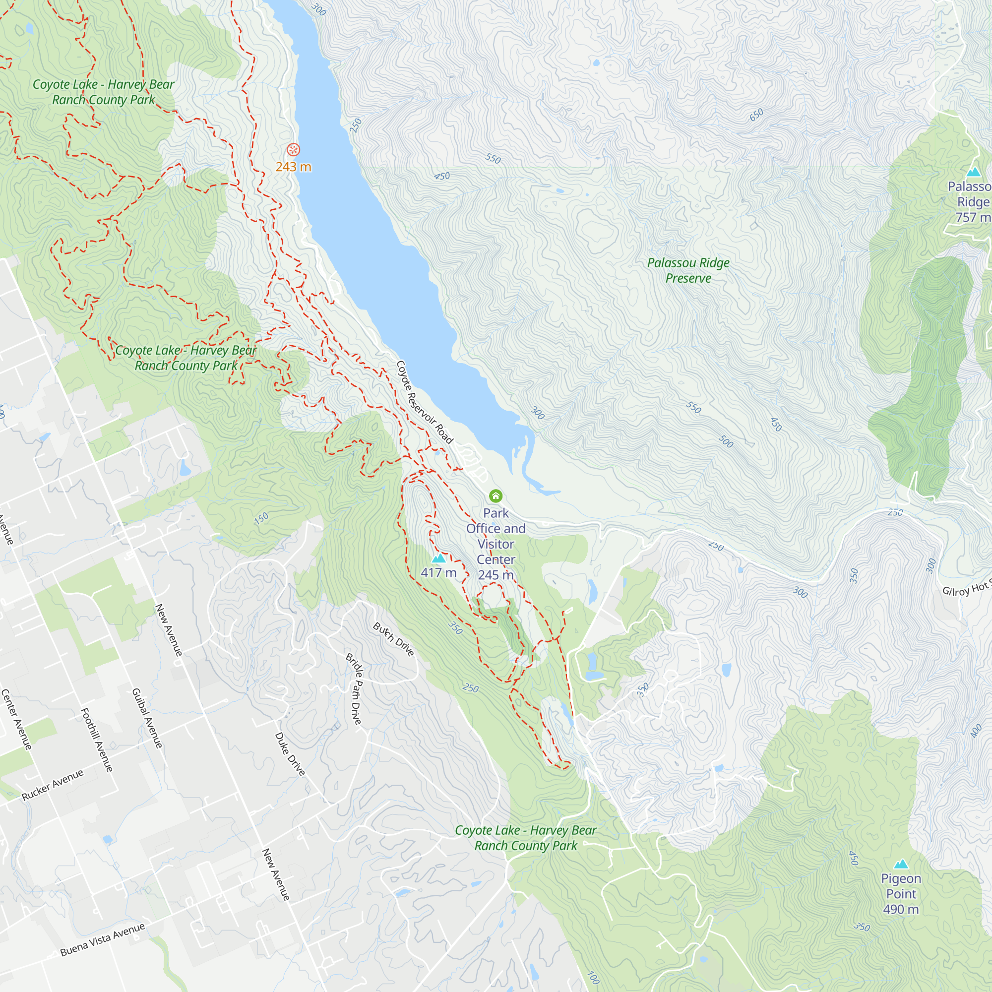 Park Office and Visitor Center map