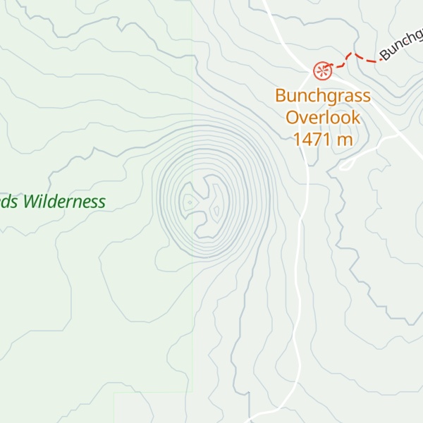 Map of Hippo Butte