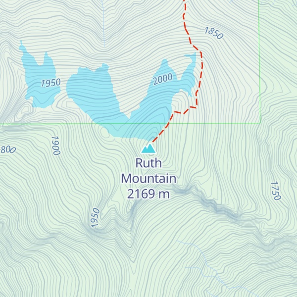 Map of Ruth Mountain