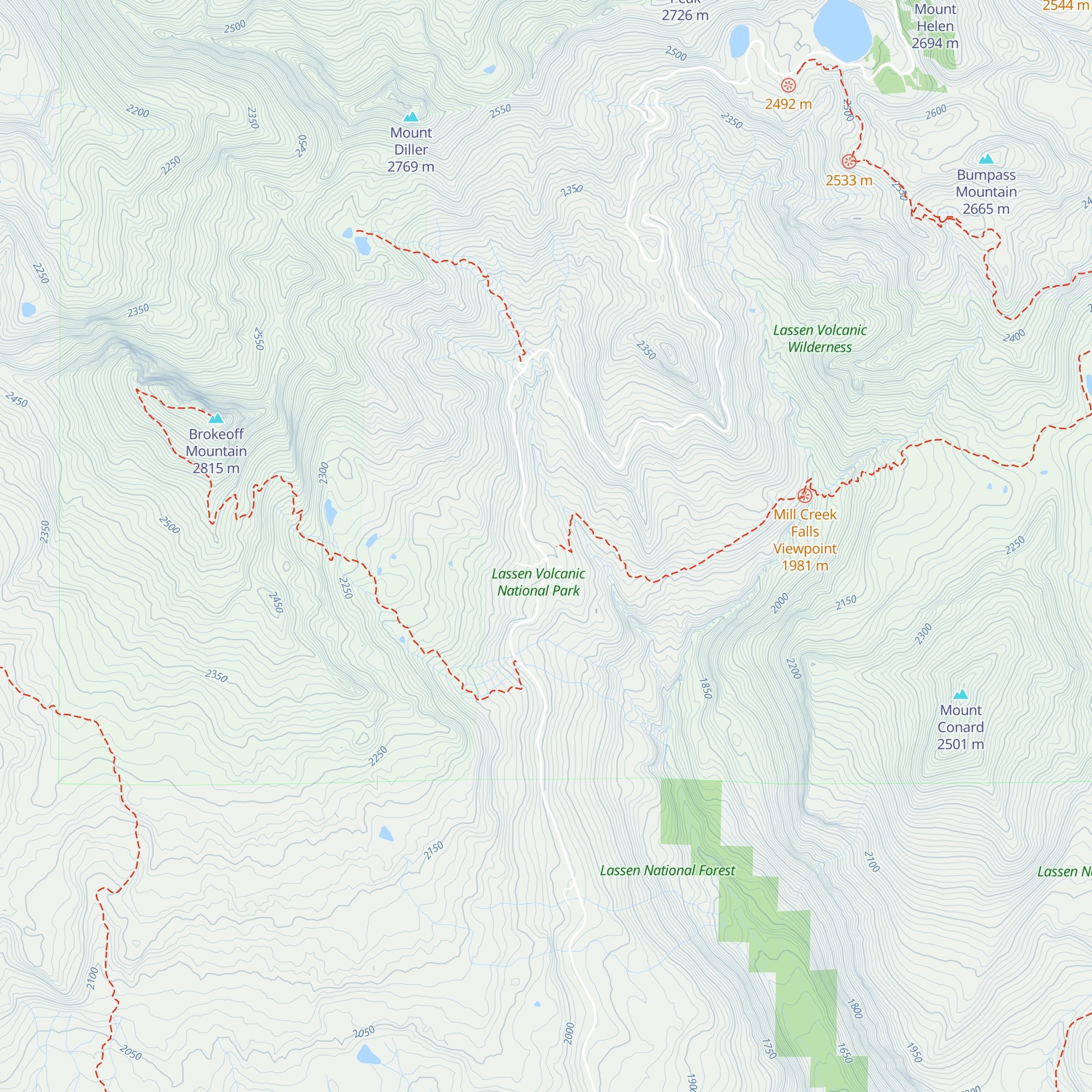 Kohm Yah-mah-nee Visitor Center map