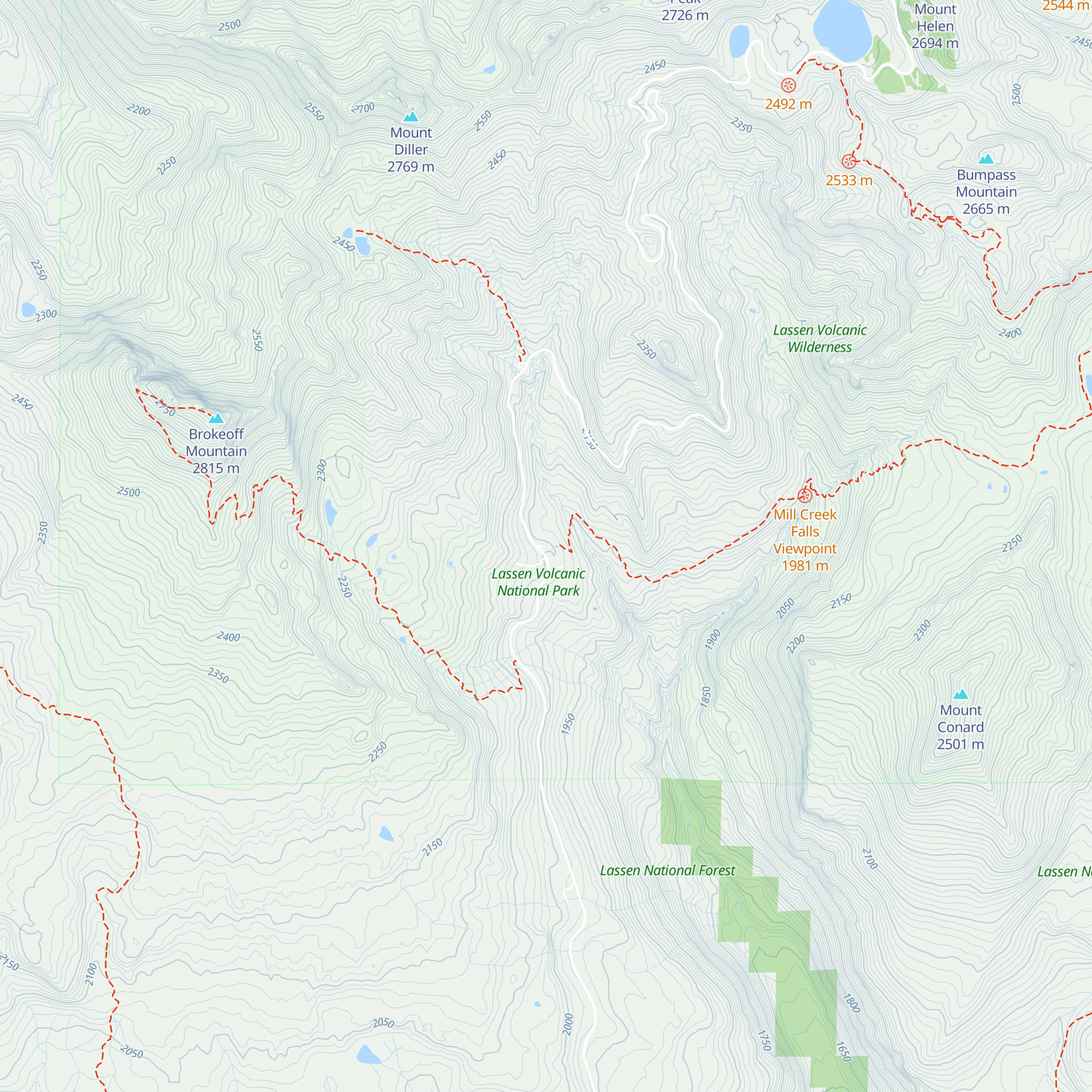 Kohm Yah-mah-nee Visitor Center map