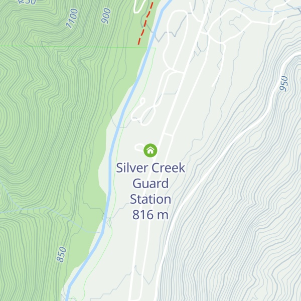 Map of Silver Creek Guard Station