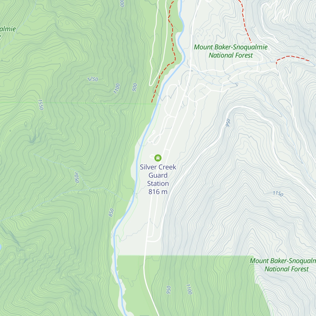 Silver Creek Guard Station map