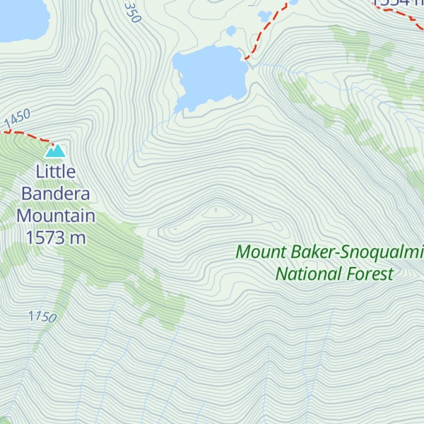 Map of Bandera Mountain