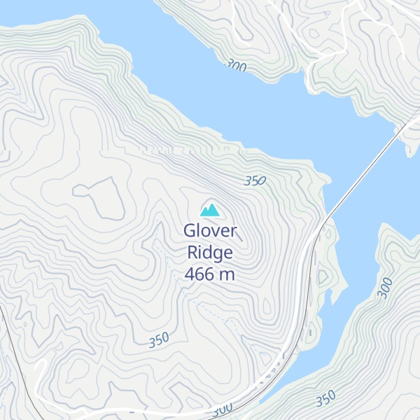 Map of Glover Ridge