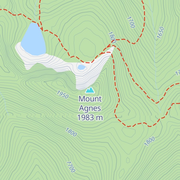 Map of Mount Agnes