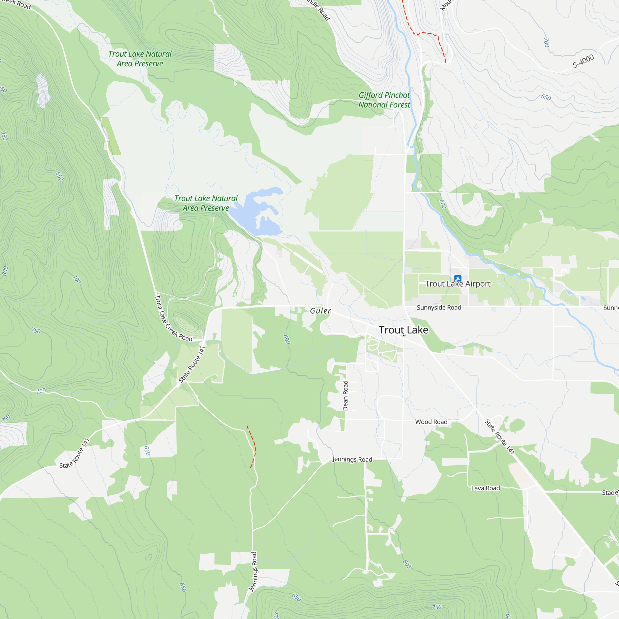 Mt Adams Ranger Station map