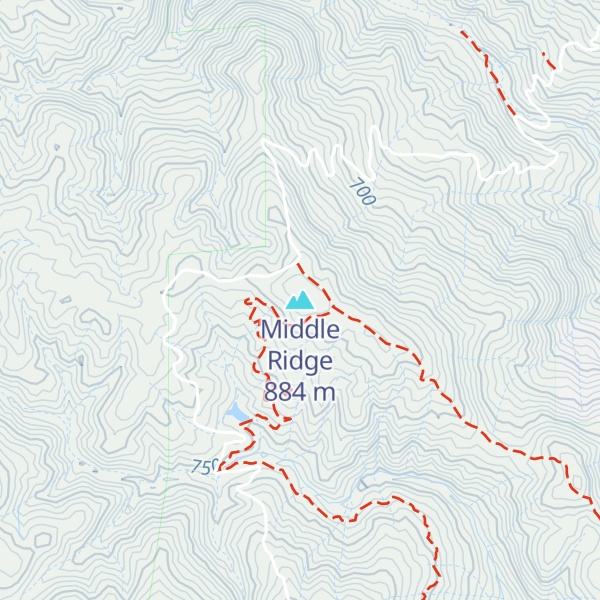 Map of Middle Ridge