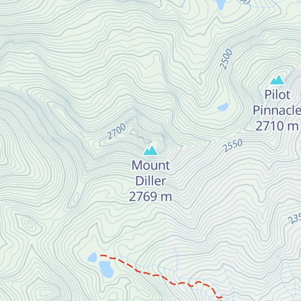 Map of Mount Diller