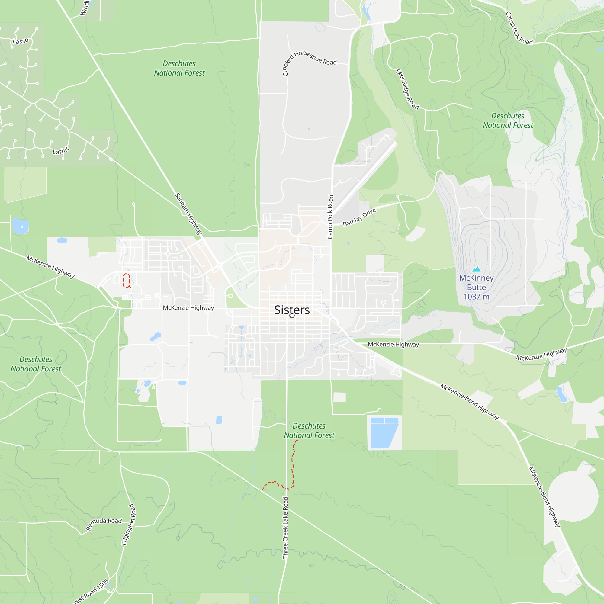 Sisters Area Chamber of Commerce map