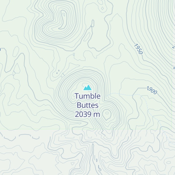 Map of Tumble Buttes