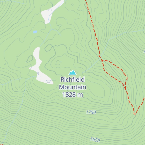 Map of Richfield Mountain