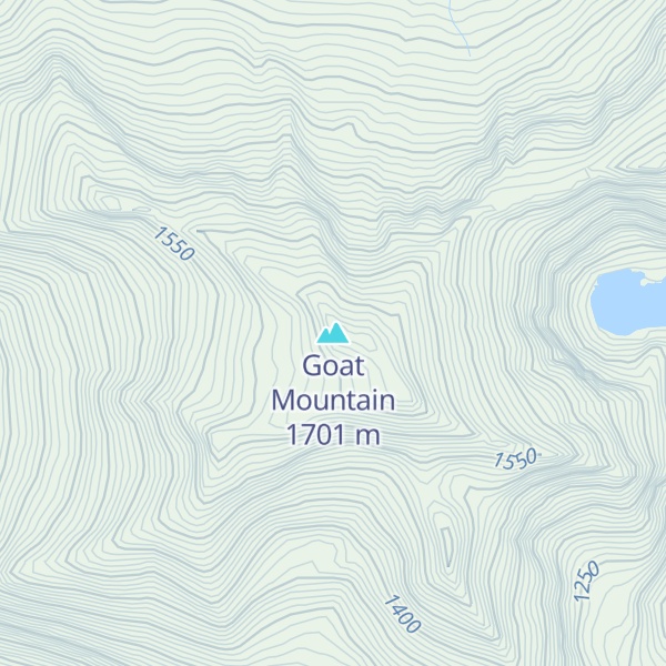 Map of Goat Mountain