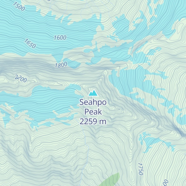 Map of Seahpo Peak