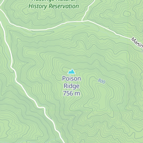 Map of Poison Ridge