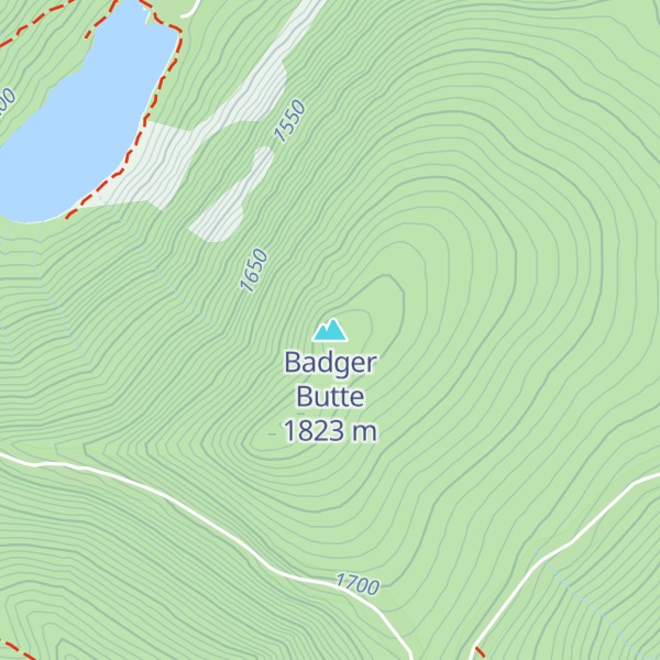 Map of Badger Butte