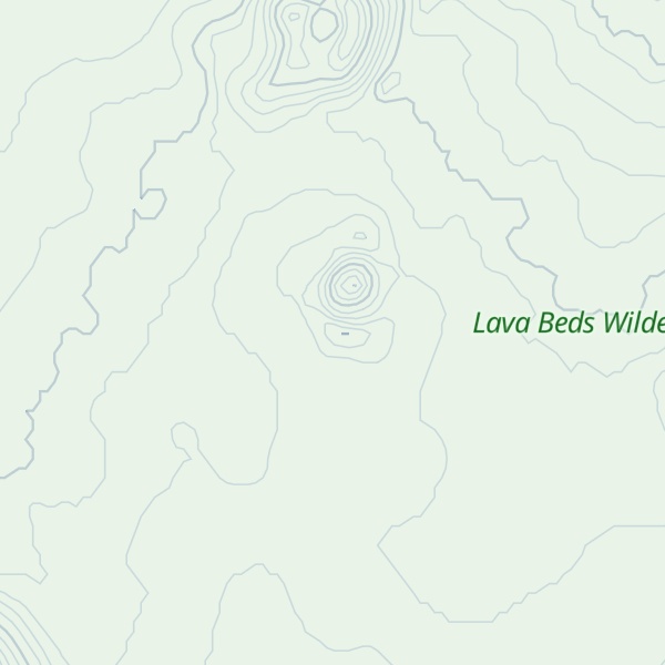Map of Modoc Crater
